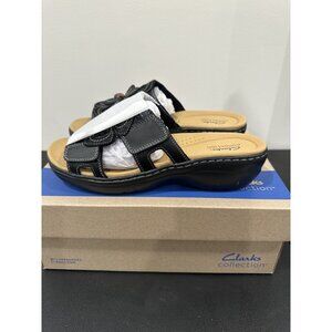 NIB Black Clarks Merliah2 Belle Women's Sandal Size 10M